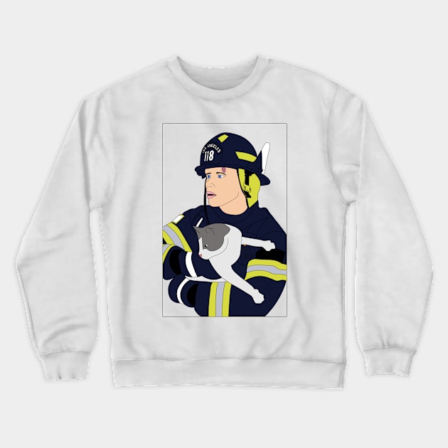 Evan 'Buck'Buckley from 9-1-1 Crewneck Sweatshirt by spaceface